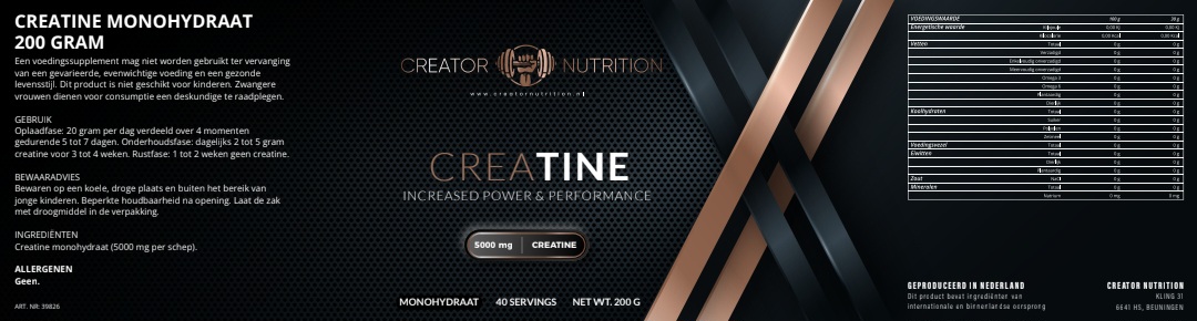 Creatine Monohydraat - Afbeelding 2